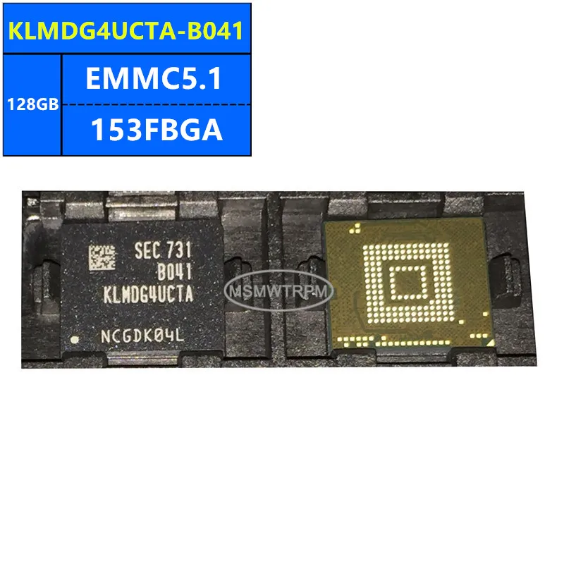 KLMDG4UCTB-B041 KLMDG4UCTA-B041 KLMDG8JEUD-B04Q EMMC5.1 128GB 153FBGA Memory Chip IC Electronic Components New Original