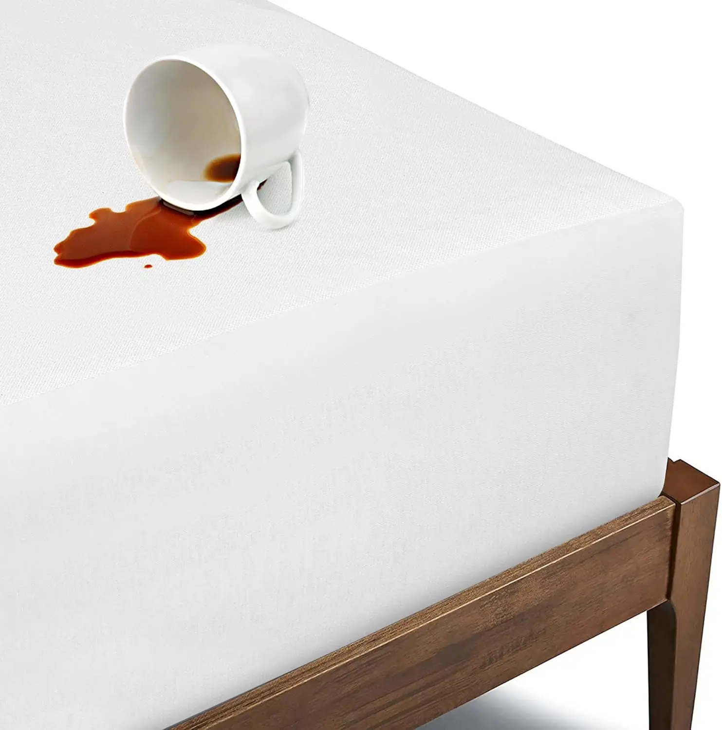 

Наматрасник из органического хлопка GOTS, сертифицированного по стандарту GOTS - водонепроницаемый, с дышащим верхним слоем из ткани пике, глубокие карманы 20 дюймов, белый цвет.