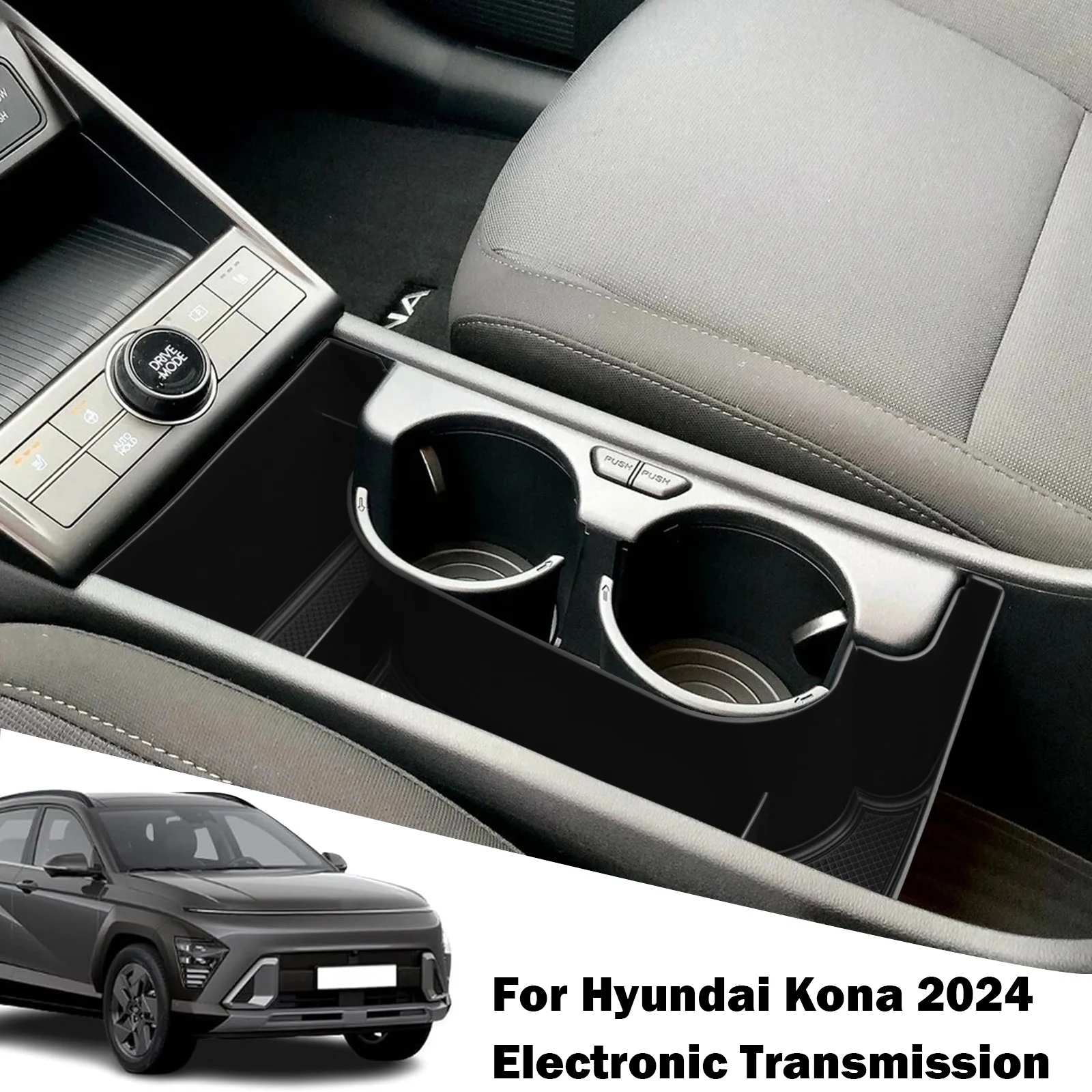 

Лоток центральной консоли для 2024 Hyundai Kona SX2/SEL/ N Line/ограниченный Органайзер центральной консоли аксессуары электронная трансмиссия