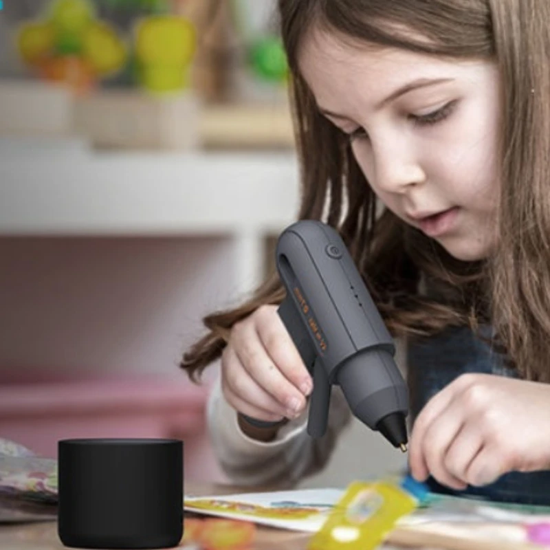 Imagem -02 - Xiaomi-jimihome Pistola de Cola sem Fio Lítio-ion Quente Derreter Recarregável sem Fio Industrial Ferramenta Faça Você Mesmo Thermo Elétrico Reparação
