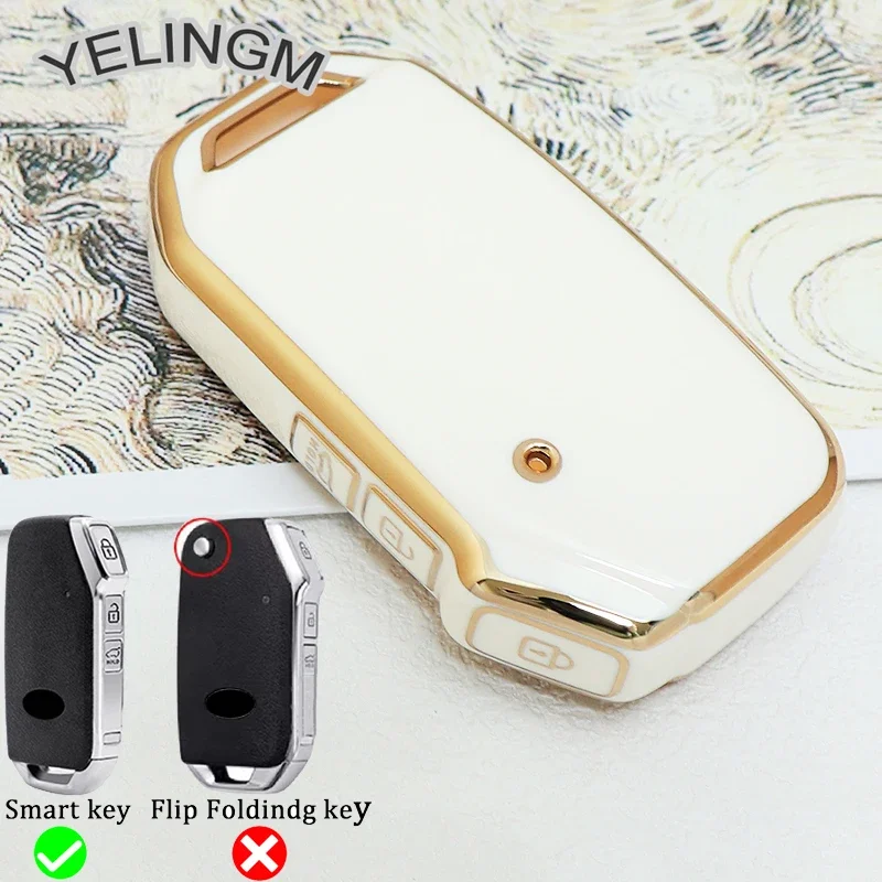 3 Buttons Fashion TPU Car Flip Key Case Cover For Kia Sportage Ceed Xceed Sports K5 Seltos 2019 2020 2022 2023 Shell Accessories