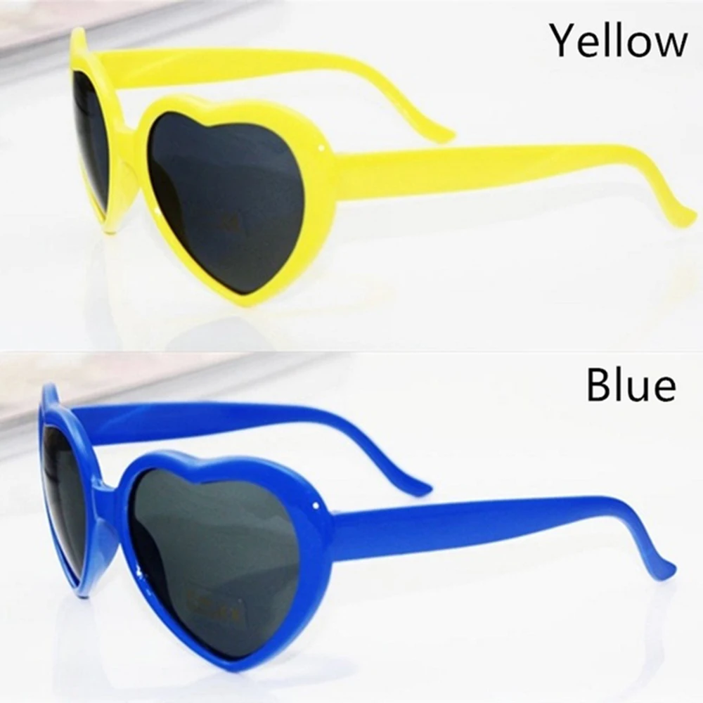 Fashion Long-lasting Gifts Heart-shaped Heart Diffraction Glasses Special Effect Glasses Lights Become Love Image