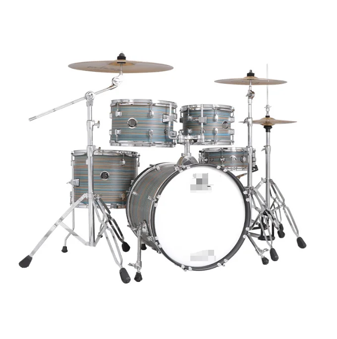 

Барабанная установка с 5 барабанами и 3 цимбами для взрослых и детей, начинающих, играющих в джазовые барабаны MDJC-25