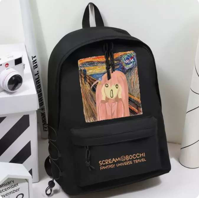 

Anime BOCCHI THE ROCK Schoolbag Backpack High-capacity Computer Casual Shoulder Bag Student Messenger Bag 1626