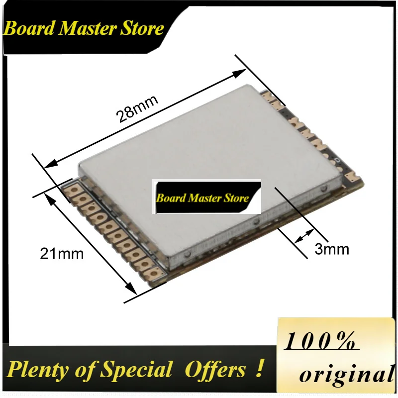 BoMaS1PCS SM1313T VTX 1.2G 1.6W Wireless Image Transmission Module 16CH 1120-1360MHz Transmitter Power Adjustable For FPV Drone
