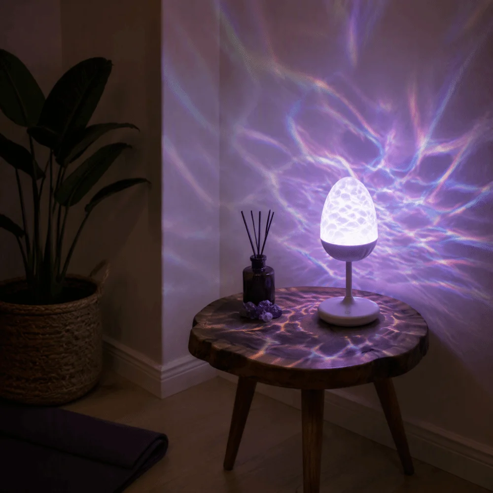 Water Wave Projection Bluetooth Speaker Multi-Function Ambient Lighting Projection Lamp Waveform Projection USB Powered