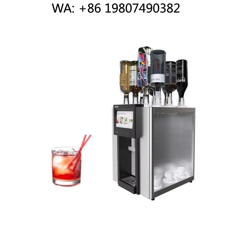 CE FCC ROHS Certified  Cocktail Robot  Stainless Steel Touch Screen Smart Bartending Device Kitchen Bar Multifunctional Accessor