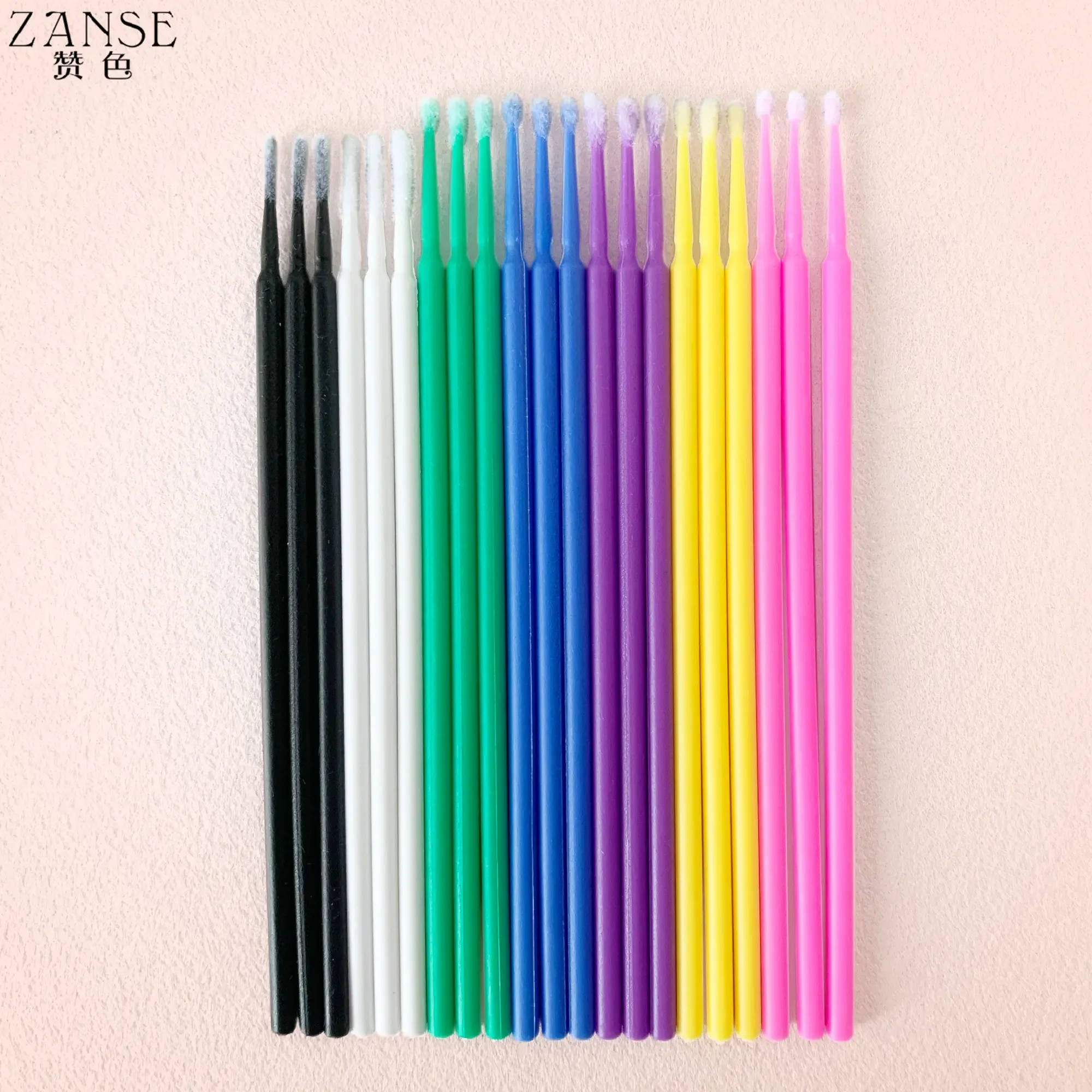 ZANSE100pcs Disposable Micro Brushes Eyelash Extension Swabs Grafting Lashes Cleaning Removal Swab Makeup Tools for Beauty