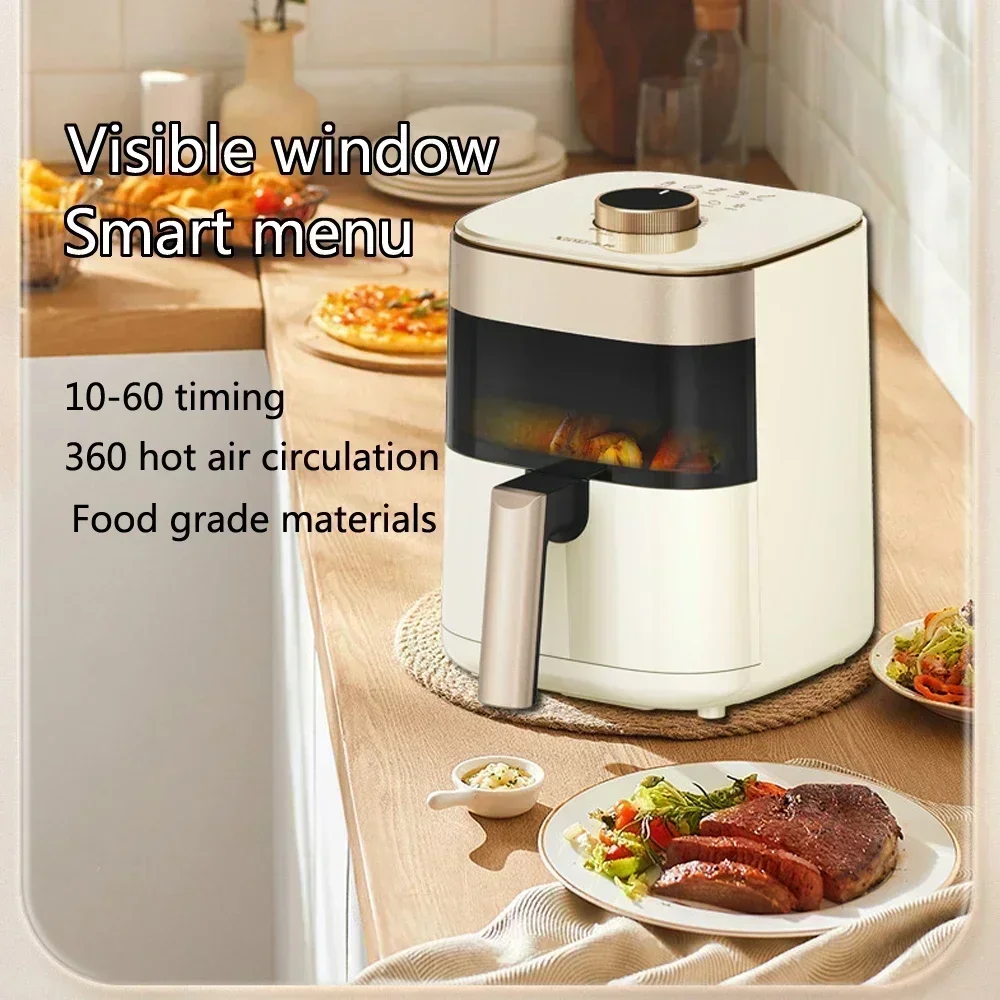 Air Electric Fryer Household Multifunctional Intelligent, Oil-Free & Smokeless. Large Capacity Airfryer for a Healthier Cooking