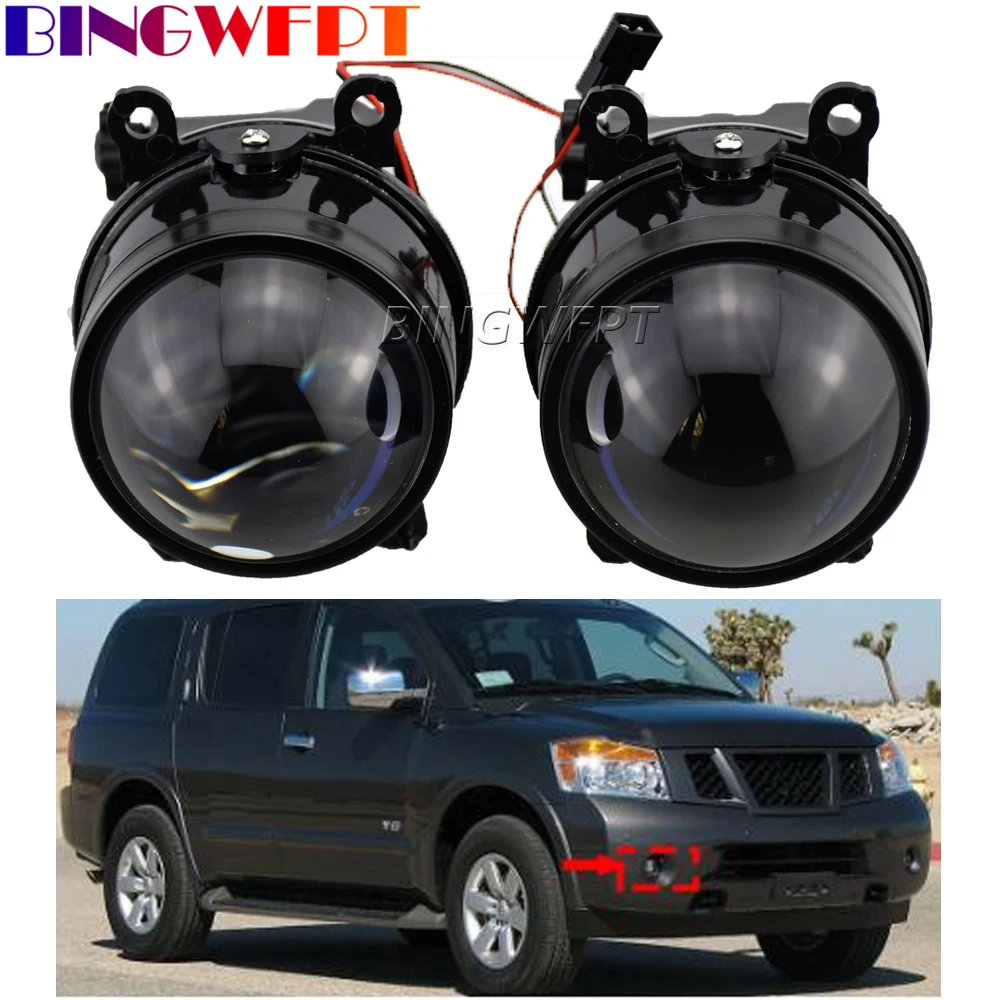 2 pièces Ensemble Antibrouillard Pour Nissan Armada WA60 2008 2009 2010 2011 2012 2013 2014 2015 Antibrouillards L'assemblée Lampe Lumière du Jour