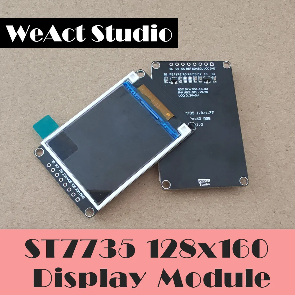 

WeAct 1,8-дюймовый TFT-дисплей Цветной IPS-экран ST7735 ЖК-экран 5 В 3,3 В