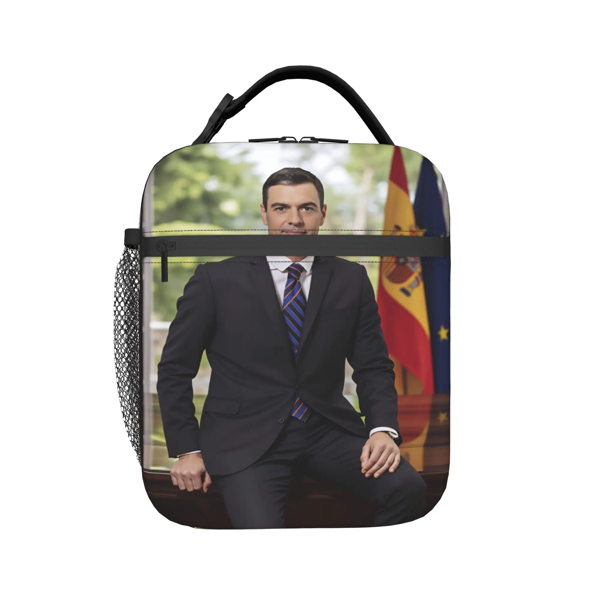 Pedro Sanchez Lunch Bag  Office Lunch Box For Women Leisure Print Tote Food Bags Waterproof Convenient Cooler Bag