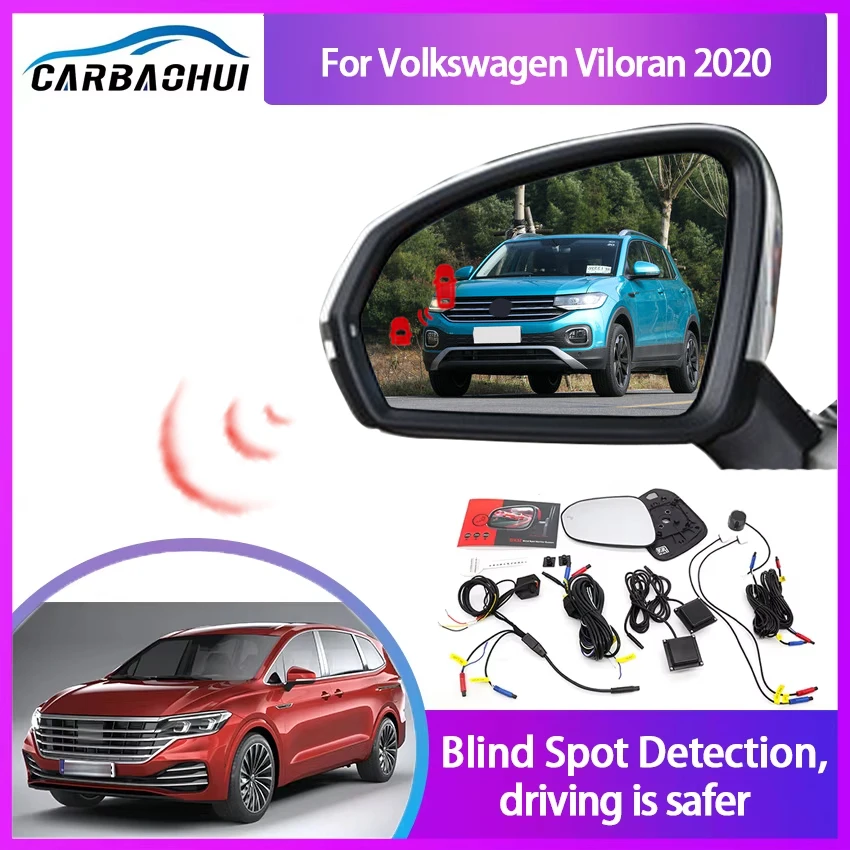 

For Volkswagen Viloran 2020 to 2025 BSM BSD Blind Spot Monitoring System 24GHZ Radar Detector For Cars Mirror LED Light Warning