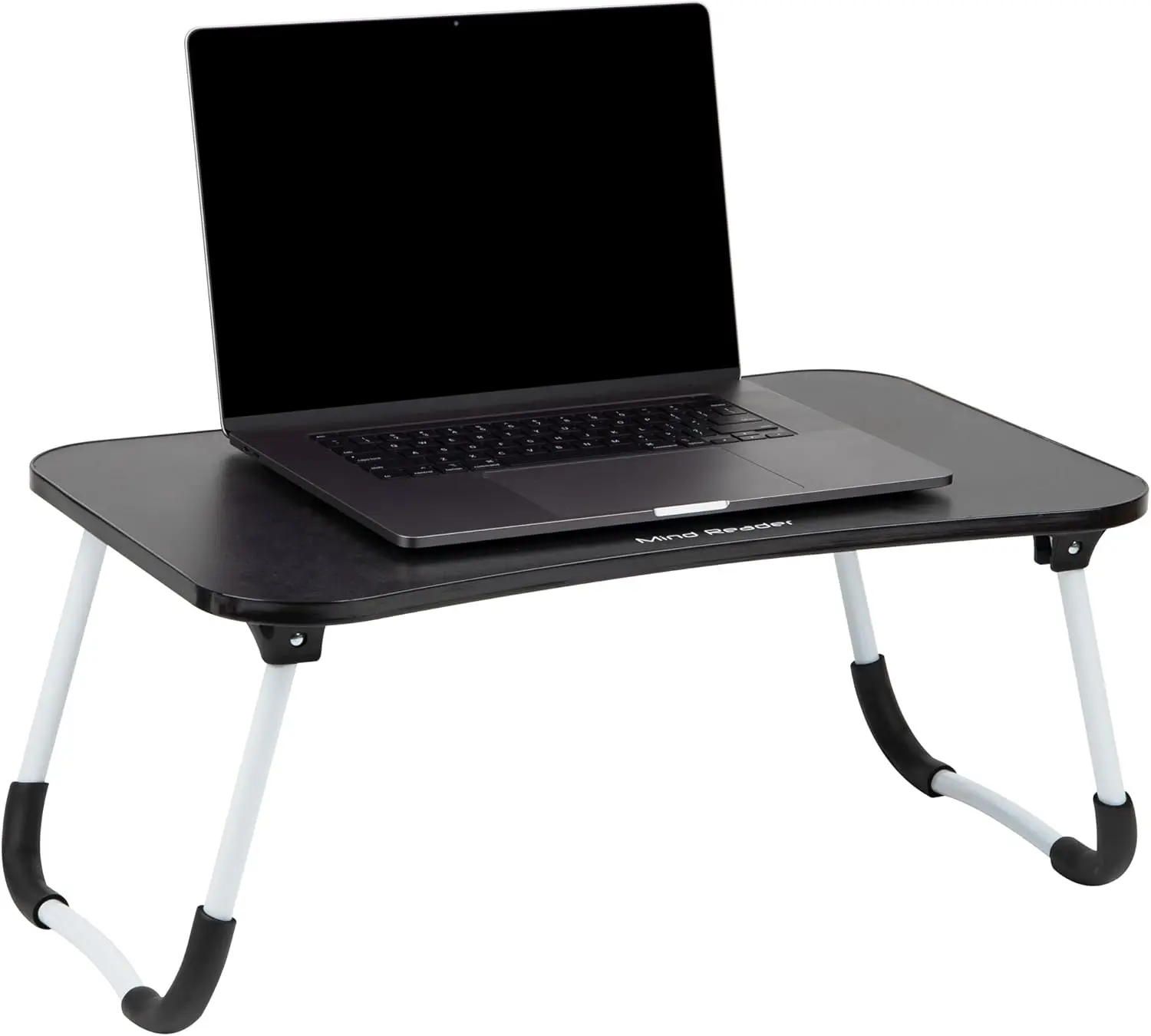 

Lap Desk Laptop Stand, Bed Tray, Folding Legs, Couch Table, Portable, MDF, 23.25" L x 13.75" W x 10.5" H, Black