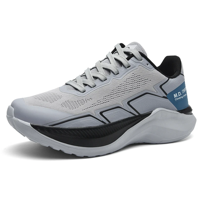 

Gym Casual Road Sneakers Men Rotating Buckle Mesh Breathable Waterproof Off-Road Outdoor Running Shoes