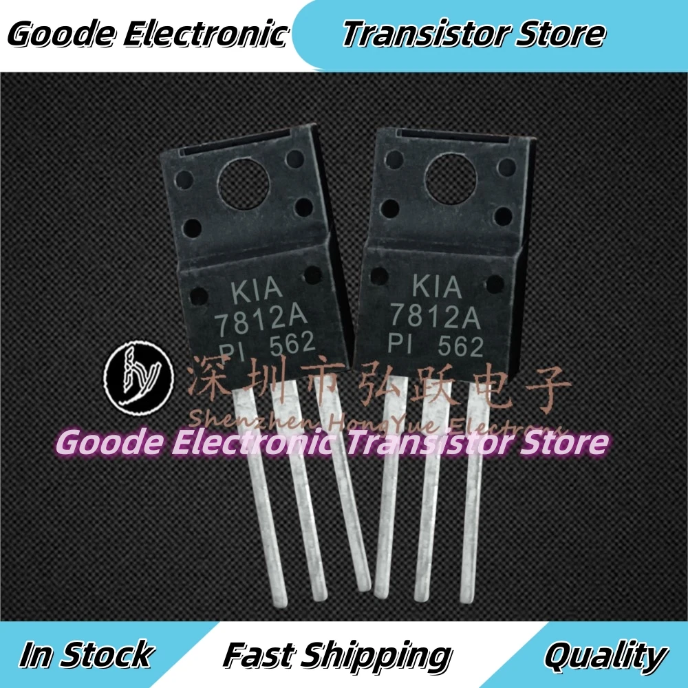 10PCS 7812A KIA7812A TO-220F  12V 1.5A    Best Quality Fast Shipping Best Quality