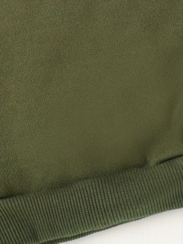 طقم هوديي من الصوف مطبوع عليه دب بسحاب للأطفال حديثي الولادة وسروال عصري غير رسمي (خريف/شتاء)