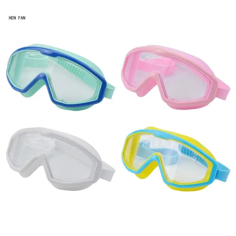 Kids Swim Goggles for Children Age 3-16, Quick Release Strap Anti-Leak Goggles M89D