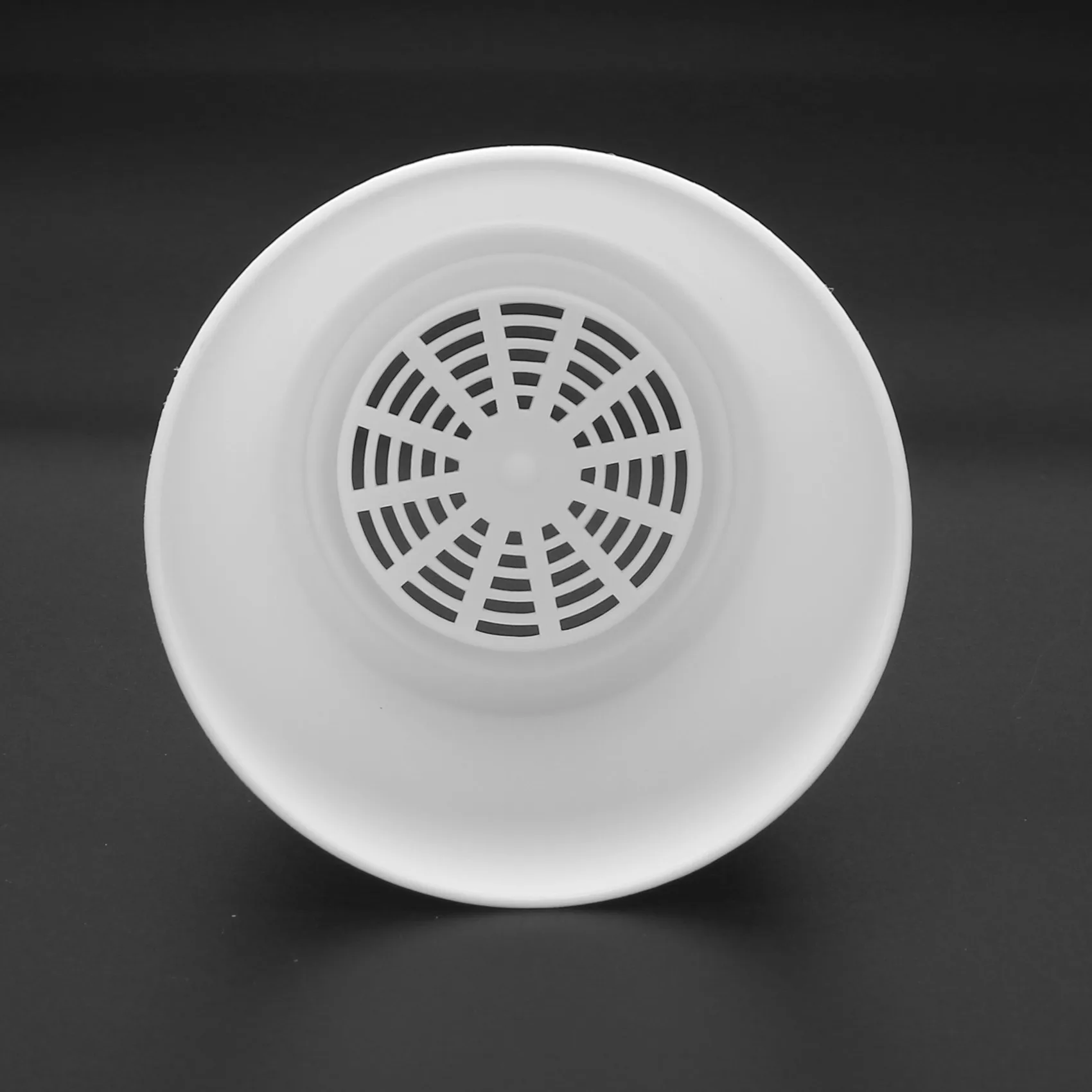 AB33-4X Plastic Plant Flower Pot Planter With Saucer Tray Round Gloss Home Garden Decor, White Upper Caliber -, 10Cm