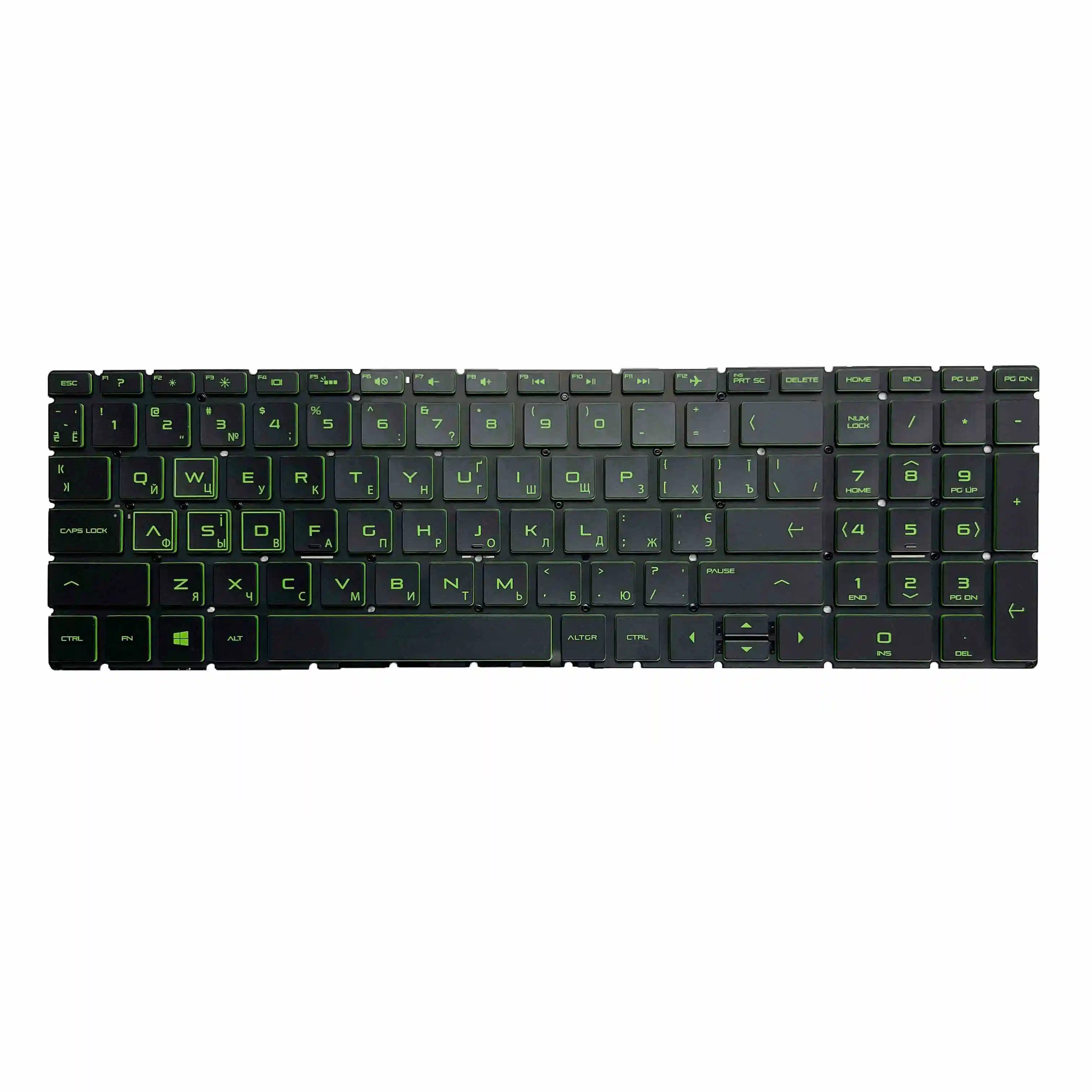 New US UK Russian Keyboard For HP Pavilion GAMING 15-CX 15-CX000 15-cx0001la 15-cx0003la 15-EC 15-DK 15-DK0056WM Green BACKLIT