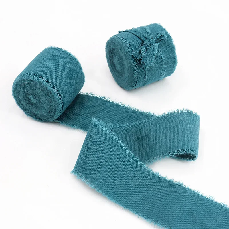 Solid Color Cotton Ribbon, 3.8cm x 5 Yards