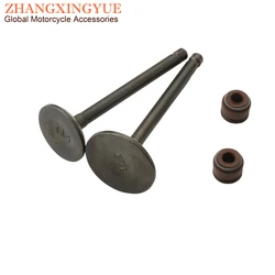 2PC YBR125 Intake And Exhaust Valves For Yamaha XT125R XT125X XT125 X R YBR 125 YB125SPD YBR125ED 5VL-E2121-00 5VL-E2111-00