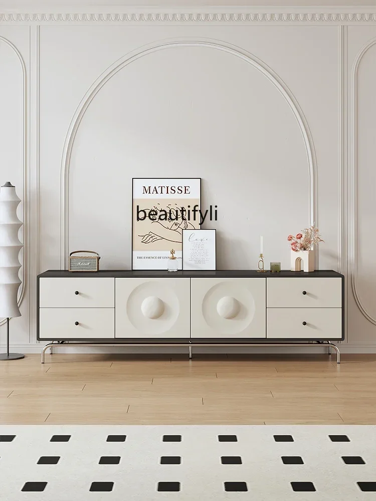 

07TV Cabinet and Tea Table Combination Simple Modern Living Room Home Small Apartment New Floor TV Stand furniture