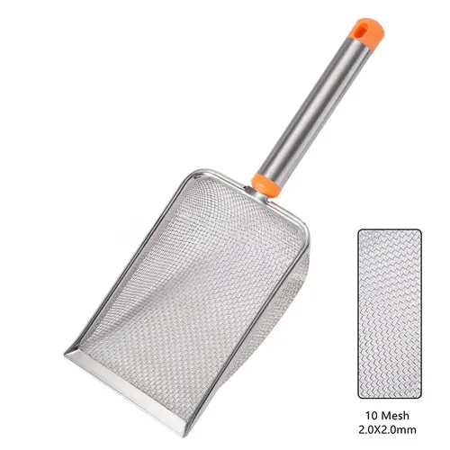 Stainless Steel Fine Mesh Cat Litter Scoop Easy To Clean Non-Stick Shovel For Reptiles Sand Efficient Durable Litter Scoop - Image 15