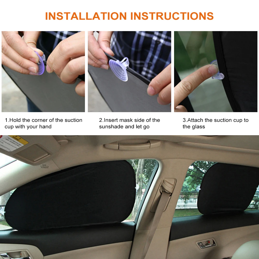 5PCS Car Window Sunshade Cover Folded Sunshield Auto Interior Accessories For Ssangyong Korando Kyron Musso Rexton Tivoli Actyon