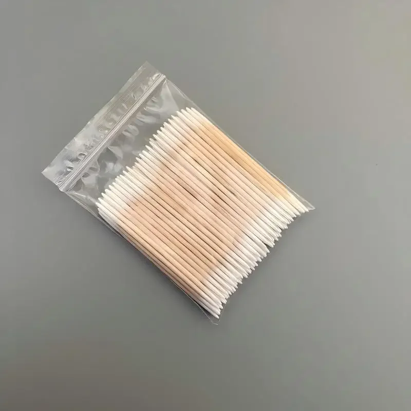 100/300/500 Pcs Embroidery Double Pointed Cotton Stick Multi-function Eyeliner Nail Care Cleaning Equipment Appliance