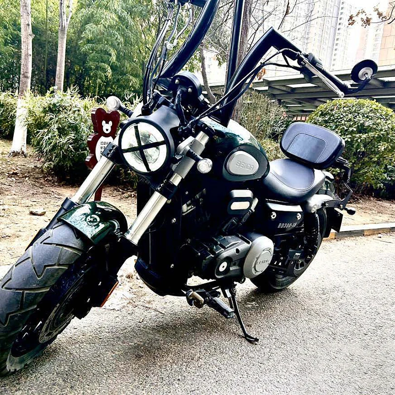 Motorcycle 2 inches thick handle Ape Hanger handlebar compatible Modified handlebars For KEEWAY-BENDA V302C BENDA Chinchilla 300