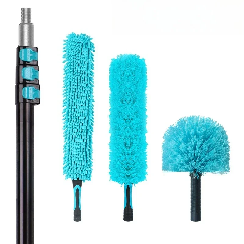 

Aluminum alloy telescopic rod feather duster combination set series ceiling