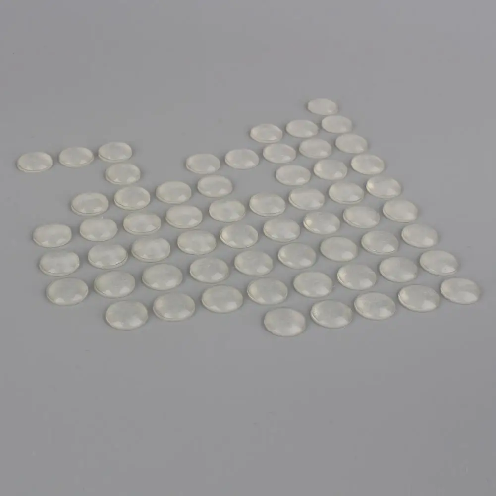 100Pcs Self Adhesive Silicone Bumpers Anti Slip Door Stops Furniture Pads