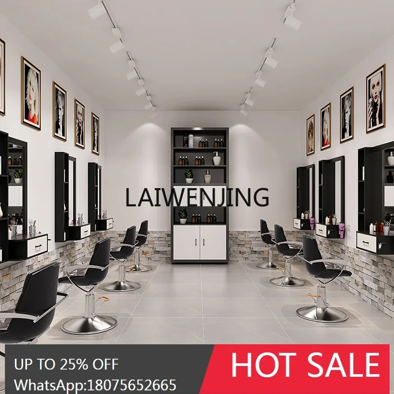 이발소 미용 도구 캐비닛 카트 거울 캐비닛