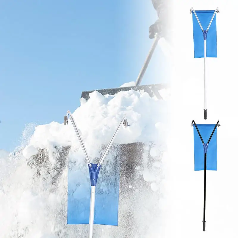 

Roof Snow Shovel Portable Aluminum Shovel Roof Snow Shovel Adjustable Slip-proof Scraper Snow Removal Tool For Removing Snow