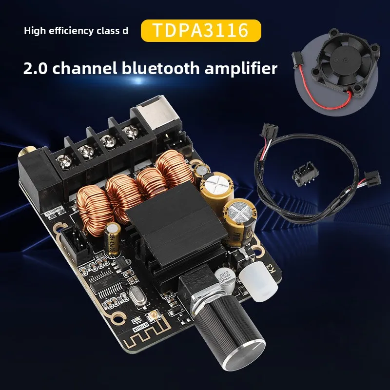 TPA3116 Amplifier Bluetooth 5.0 Digital Amplifier Module High Power 50W*2 Dual Channel Audio Amplifier Module