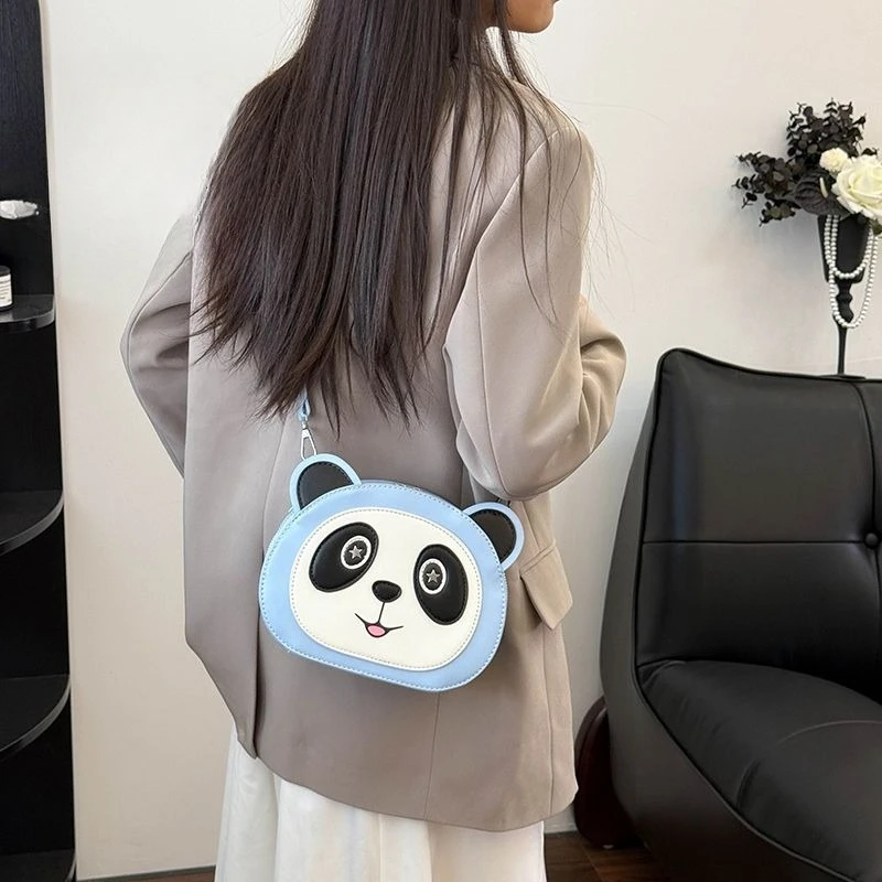 

Cute Cartoon Versatile Panda Shoulder Messenger Bag Women's New Trendy Fashion Mini Large Capacity Niche Bag Simple Exquisite
