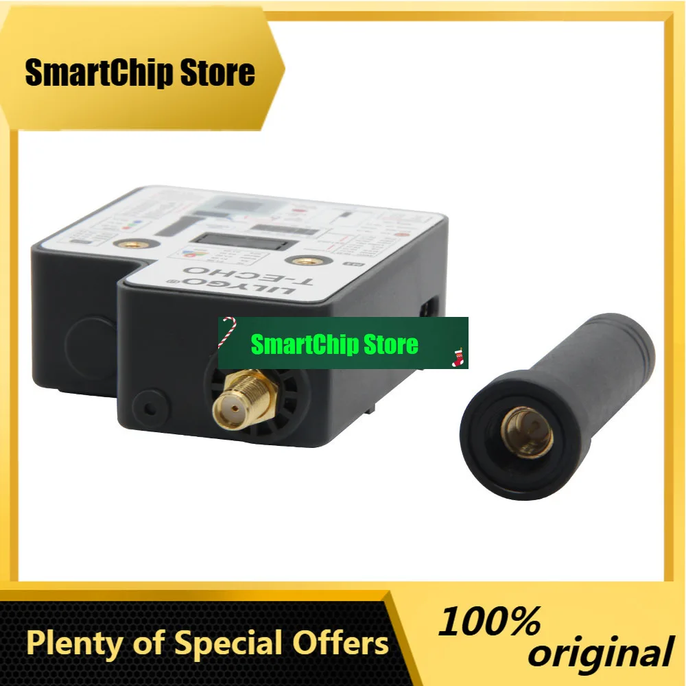 SmCpT-Echo LoRa SX1262 Wireless Module 433/868/915MHz NRF52840 E-Paper GPS RTC NFC BME280 Mesh Network Low Power Env Sensor
