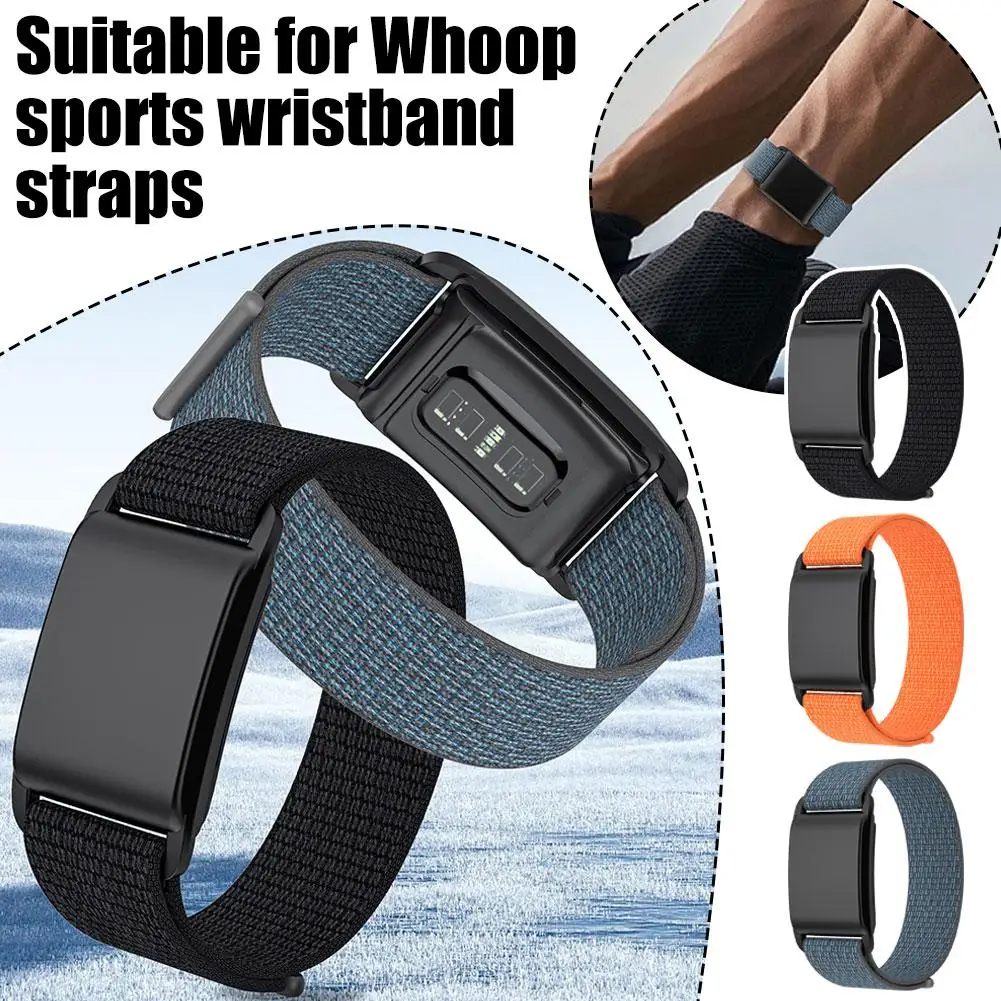 For Whoop Sports Bracelet Strap Nylon Weave Wristband Portable Rate Wristband Strap Lightweight Heart Monitoring Bracelet S V5h9