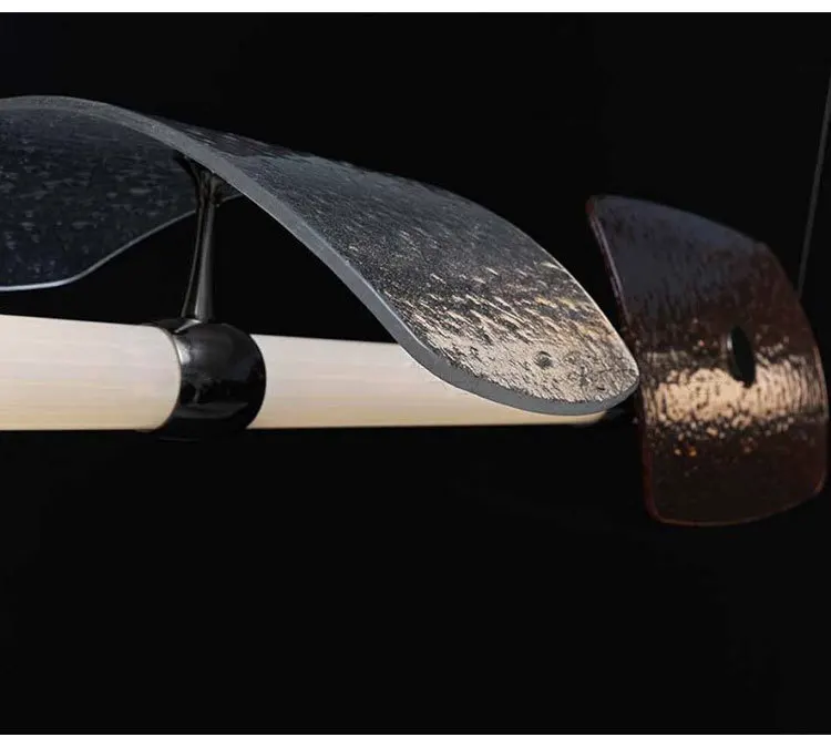 Moderne farbige Glas Pendel leuchte italienische Designer lange Röhre Pendel leuchte für Wohnzimmer Schlafzimmer LED Esstisch Hängelampe – Detail 3