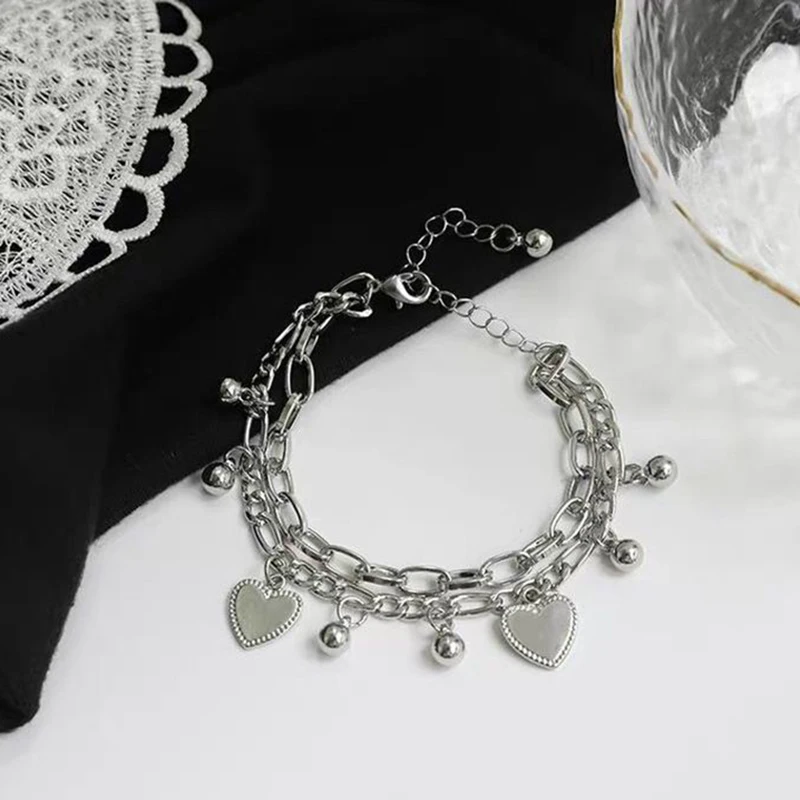 Women's Fashion Trend Multi layered Steel Ball Bean Love Bracelet Travel, Date, Banquet, Party, Festival Dressing Gifts