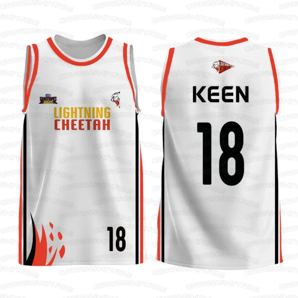 Summer Men's Women's Casual Thailand Gmmtv Lightning Cheetah 2024 Sports Meeting Jersey Seeveless Vest Tant Tops