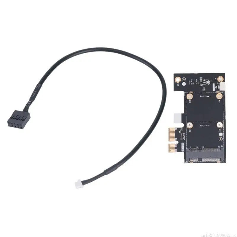 D5BB Space Saving Mini PCIE To PCIE Adapter Card Metal Adapter Board Replacement For Laptop Desktop Home Entertainment