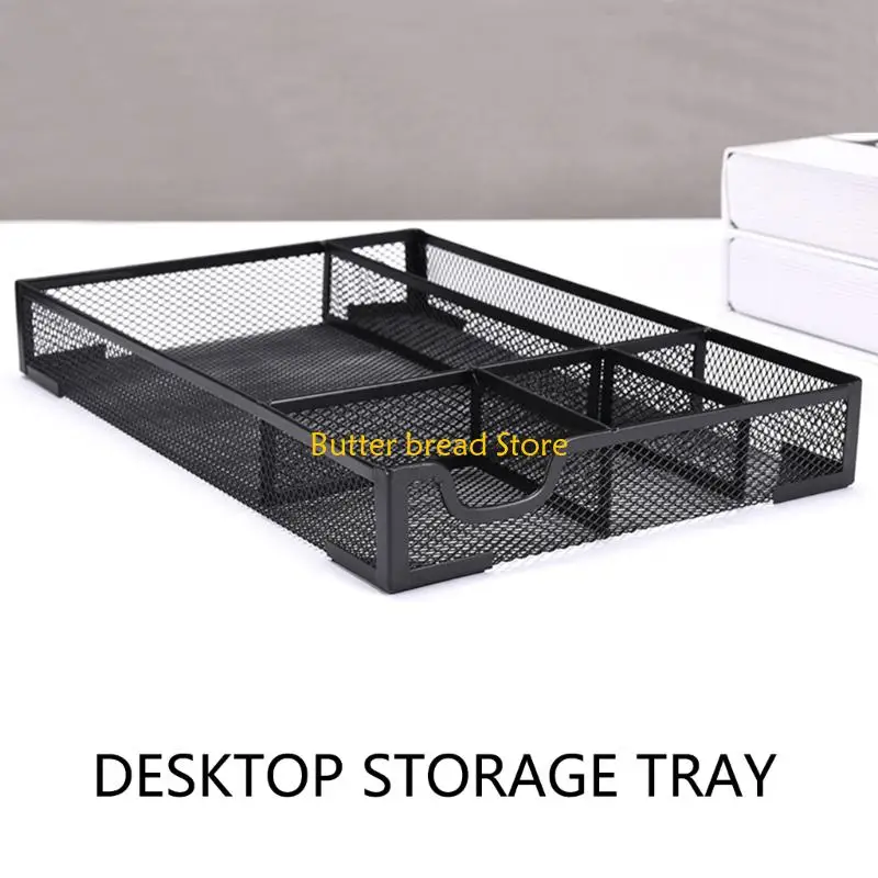 w89c-contemporary-metal-wire-storage-tray-multiple-section-desktop-planner-for-materials-cutlery