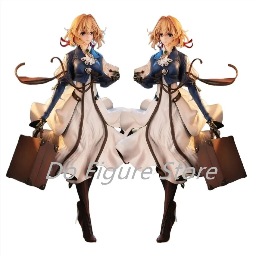 25CM VIOLET EVERGARDEN Acrylic GK Pretty girl figure PVC Action Anime Model Game statue Collection Doll Toys gifts