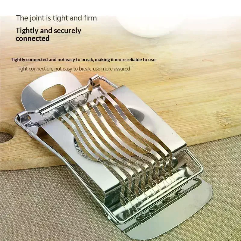 Egg Cutter Multifunctional Manual Stainless Steel Fancy Egg Cutter Household Egg Luncheon Meat Fruit Vegetable Slicer
