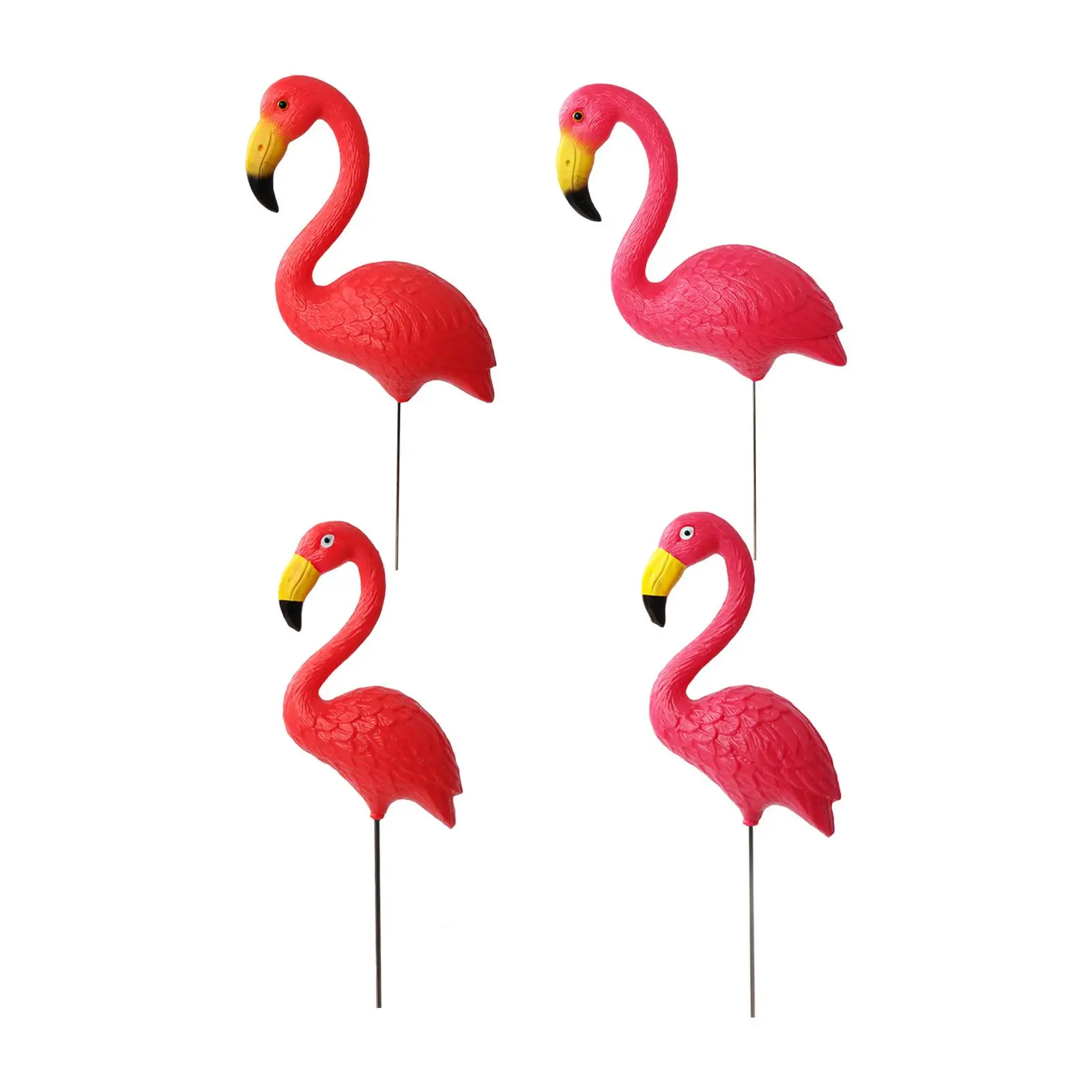 Flamingo Garden Stake Bird Statue Figurine Hallway Entryway Yard Ornament