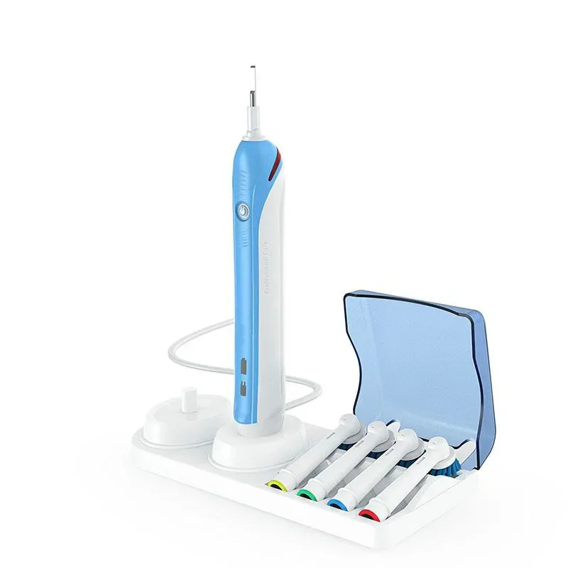 Electric Toothbrush Holder Bathroom Toothbrush Stand Charging Station with 4 Brush Head Organizer Box for Oral B