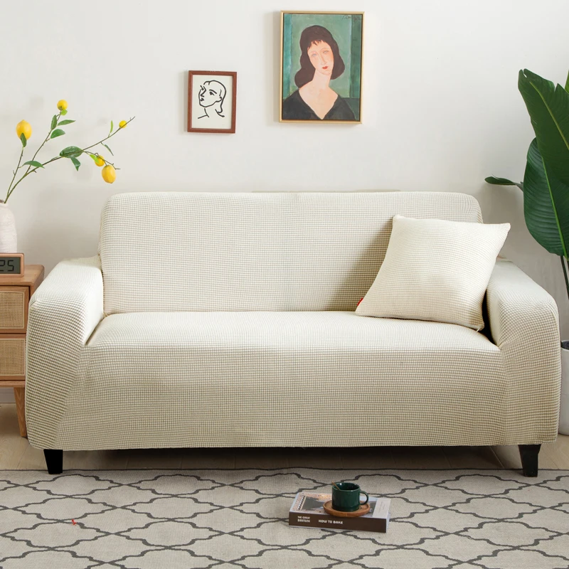 Sofabezug Elastisch für Wohnzimmer Zuhause Jacquard Stretch Schonbezüge Eckcouchbezüge 1/2/3/4 Sitzer L-Form Kostenloser Einkauf – Detail 13
