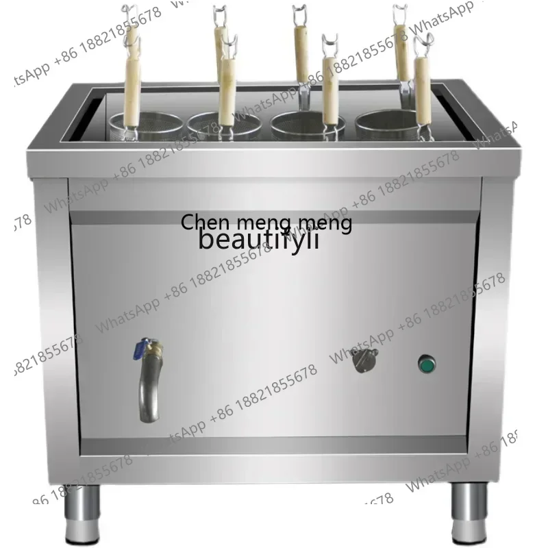 New arrive  Commercial gas Malatang pot hot vegetable machine square pot cooking wonton dumplings electric cooking stove